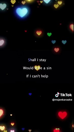 Karaoke Version of Can't Help Falling in Love