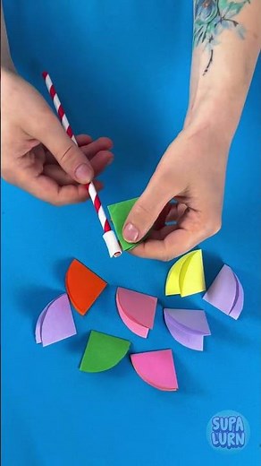 Cutest Tiny Umbrellas from Straws! ☂️ Fun DIY Kids Will Love