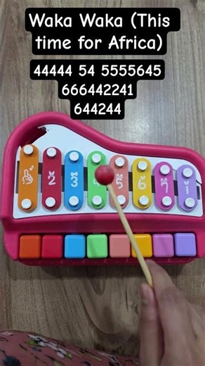 Waka Waka Shakira Song Xylophone Tutorial #xylophone #music #wakawaka #worldcup #beginnermusic