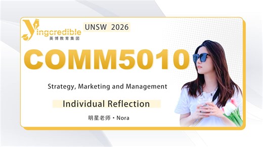 UNSW COMM5010 Strategy, Marketing and Management Individual Reflection Nora-试听课