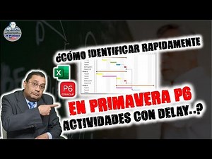 ✔️Identificación de Actividades con Delay en PRIMAVERA P6 con la Ayuda de EXCEL | Proyectos