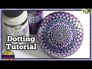 Gradient Mandala Using Color Shift Paints by Folk Art