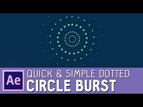 Quick & simple After Effects dotted circle burst (with elipse and dash options)