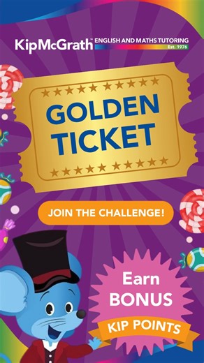 💛✨ The Golden Ticket Challenge is Back! ✨💛 For the next 10 weeks, students will be challenged to stay committed, consistent and give their best effort to earn as many Kip Points as they can for the chance to win the Golden Ticket! 🌟 How students can earn bonus Kip Points each week: 💛 attending 10 consecutive lessons 💛 completing 5–6 lesson activities each time 💛 completing all homework The challenge runs right through until end of January 2026, with our Golden Ticket winners revealed in ea