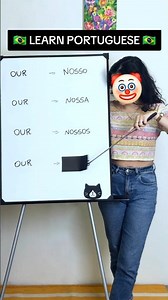 😩 Nossa Senhora! Learn the possessive pronouns in Portuguese! 😄 #language #languagelearning