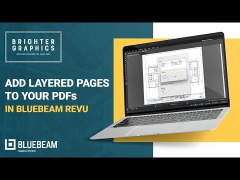 How to Add Layered Pages in PDFs in Bluebeam Revu 21 | Revu Document Management