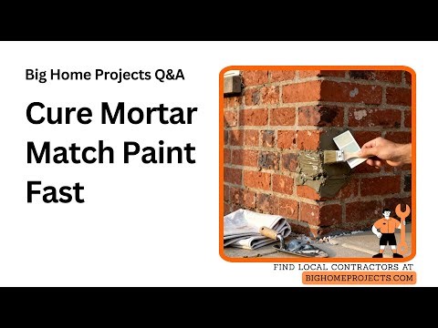 Tuckpointing Paint Timing Mortar Match Test