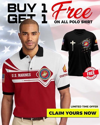 Customized US Veteran Proudly Served Polo Shirt