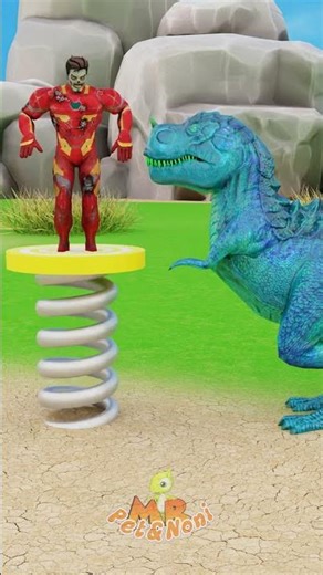 T rex and Monster #shortvideo #jump