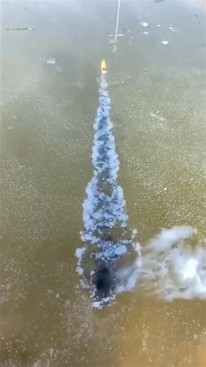 Under-Ice Rocket Trail! 🚀 The Most Satisfying Experiment You'll See Today