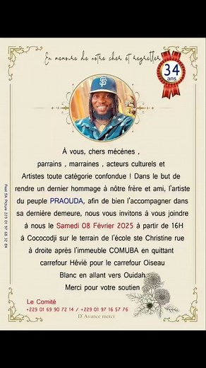 Concert d'hommage à PRAOUDA | ONG ZEDAGA/Mla mi ɖɔ̀ Akɔ̀ ce