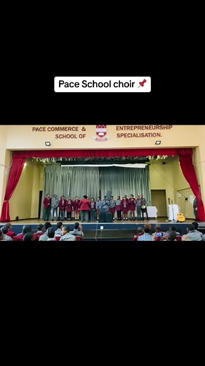 The spirit in the great hall of Pace when our school choir take on the stage.🩶#schoolmemories #schoolchoir #fypシ゚viral #trending #music #tiktok #sama28