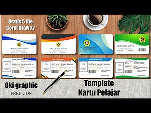 DESAIN KARTU PELAJAR - FREE DOWNLOAD CDR X7