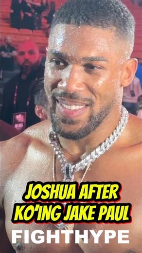 Anthony Joshua IMMEDIATELY AFTER KNOCKING OUT Jake Paul — MOBBED!