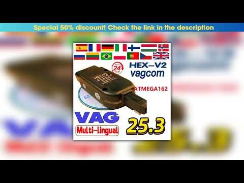 Get 2024 VCDS VAGCOM Interface VCDSCAN HEX V2 Update 25.3 FOR VW For AUDI Skoda Seat Multi-Language