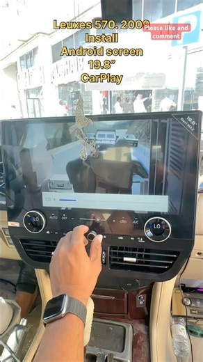 Lexus 570 2009 install android screen 19.8” CarPlay #sorts #viralvideo #time #khanofficials167