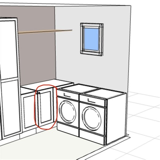 How to install Kaboodle blind corner base cabinet door?