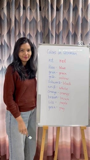 🇩🇪#colors in #german #learngerman #easygerman #germanforbeginners #germanlanguage #deutschkurs