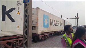 The Reefer (Refrigerated Container) train carrying perishable freight on WDFC alignment from Container Corporation of India Ltd.'s ICD Dadri to APM Terminals Mumbai located in Jawaharlal Nehru Port Authority - JNPA was flagged off today. Ministry of Railways, Government of India Maersk India | DFCCIL