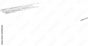 Computer codes are projected on the screen while it is being typed or written