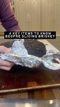 Against the grain. Slicing brisket! #bbq #brisket #beef #howto