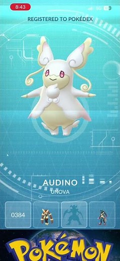 First Time Evolving a 💯 IV Mega Audino in Pokémon GO! ✨#pokemon #pokemongo