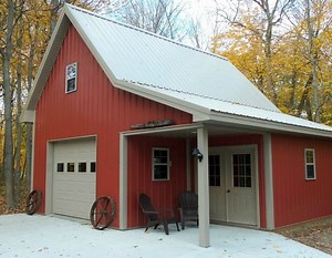 Small Barn Plans With Loft, Garage, Workshop (3 Sets for Permits) - Etsy