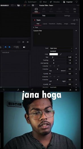 Easy Timer Overlay in DaVinci Resolve
