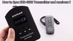 EXMAX EXD-6688 2.4Ghz Wireless Tour Guide Headset Church Translation System Support 2 Transmitters Work Simultaneously for Field Trip Training(2 Transmitters & 60 Receivers with Silver Storage Case)