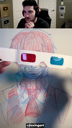 Artist Makes 3D Art Effect! 🤯 ‪@JiaxingArt‬