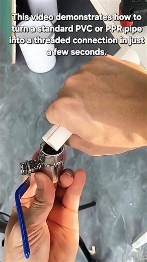 Genius Plumbing Hack: Threading PVC Pipes with a Drill!