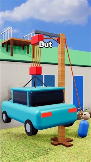 How a Rope Through a Hole Becomes a Crane