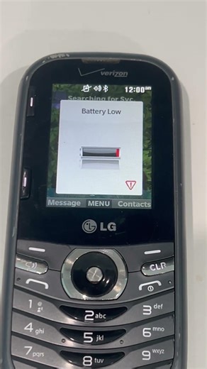 LG Cosmos 3 Low Battery