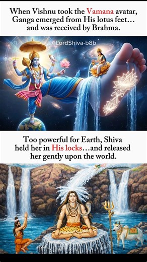 The Divine Origin of Ganga 🌊 | From Vishnu’s Feet to Shiva’s Locks