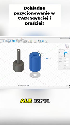 Przesuwanie modelu 3D w Fusion! Zobacz, jak to zrobić. Cały film dostępny na kanale techtutor! #fusion360 #3dmodeling #techtutor #tutorial #design