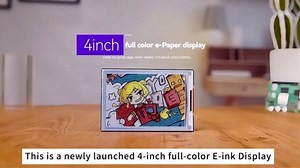 4" Full Color E-Paper Display, 600 x 400 Resolution, EPD, SPI Compatible with Raspberry Pi & Jetson Nano