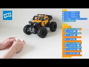How to drive LEGO Technic with the Train Remote using Pybricks