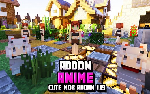 [1.20/JAVA移植] 娘化生物V1.20.7.23 ✦ 美化生物 | 装饰模组 | 可爱萌动 ☭ Yarr Cute Mob Addon