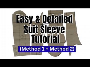 Professional Suit Sleeve Drafting Tutorial | Two Easy Methods Explained