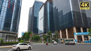 Chengdu CBD Daily Life and Urban Greenery – China 4K