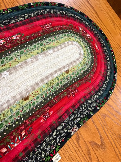 Jelly Roll Christmas Table Runner-custom Made. - Etsy