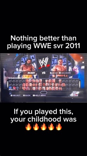 BacklashPodcast on Instagram: "Had to boot up SVR 2011 again. My favorite WWE game of all time. #wwe #wrestling #nostalgia #svr #game #gaming #childhood"