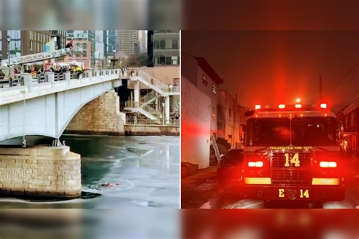 Philadelphia Fire Department Heroes Rescue Three Individuals in Dramatic River and House Fire Operations