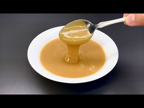 How to make condensed milk at home in 30 minutes !!! delicious sweetened condensed milk.