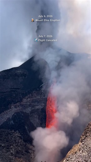 Mount Etna Eruption 🌋 | Our Flight Was Cancelled ✈️ | Sicily, Italy 🇮🇹