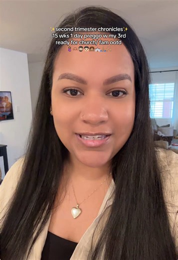 Family church ootd! Hope you have the best Sunday! Lets get to church! #pregnancy #pregnancyjourney #secondtrimester #pregnancytiktok #ootd