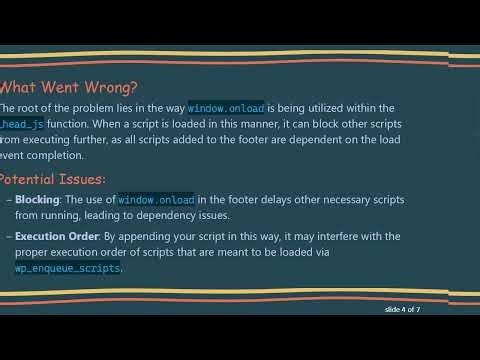 Resolving the wp_enqueue_scripts Issue in WordPress by Properly Managing Script Loading