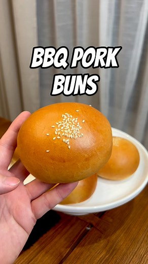 Angus Nguyen on Instagram: "BBQ Pork Buns!! 😋 Recipe Below There’s almost nothing better than a freshly baked bun, stuffed with a tasty filling like barbecue pork! These were some of my favorite treats growing up in Canada. For the char siu sauce used to cook down the pork filling, you can use the same marinade below with a bit of corn starch added to thicken it. The filling is often made sweeter (with more sugar) but you can adjust to your taste. Oh, and of course if you prefer to stuff the bu