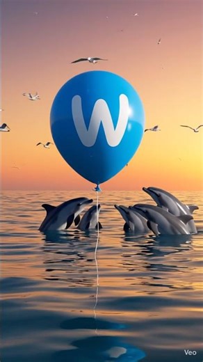 W for Whale 🐋 | ABC Balloon Pop | Alphabet Song #shorts