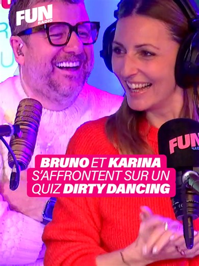 Félicitations à Karina qui remporte le grand concours des animateurs face à Bruno dans la catégorie « experte Dirty Dancing » 💃🤣 📻 Bruno sur Fun Radio, du lundi au vendredi de 6h à 10h en direct sur Fun Radio 🩷 #dirtydancing #quiz